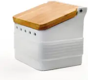 International White Stoneware Kitchen Collection, Stoneware Garlic Keeper, ..