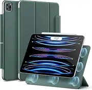 ESR for iPad Pro 11 Case, Rebound Magnetic iPad Pro 11 Inch Cover (2022/2021/2020, 4th/3rd/2nd Gen), Convenient Magnetic Attachment, Two-Way Stand, Full Pencil 2 Support, Auto Sleep/Wake, Green