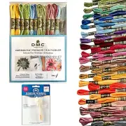 DMC Embroidery Floss,Variegated Embroidery Thread,36 Multicolor Cross Stitch ...