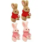 Comfort Bunny Plush Toy Lumbar Back Cushion Stuffed Bunny for Boys Girls