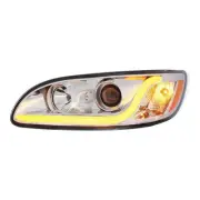 Peterbilt 300 Series Projection Headlamp With LED Light Bar - Driver