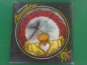 EDENBOROUGH Suncatcher 5" Claddagh Handmade Glass Made in Canada Rare (CL 13 B-)