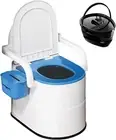 Bedside Commode Toilet for Elderly, Portable Toilet for Adults with Full-Surroun