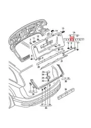 NEW AUDI Q7 4MB 4MG COVER WARNING TRIANGLE CRIOLLO BROWN 4M0863995JN5 ORIGINAL