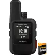Garmin inReach Mini 2 Portable Satellite GPS Navigator, Black w/ Warranty Bundle