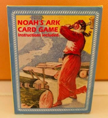 NOAH'S ARK CARD GAME SHACKMAN ORIGINAL ANIMAL ILLUSTRATIONS CIRCA 1890