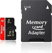 Micro SD 1024GB, with UHS-I U3 Interface, Full HD & 4K UHD, Read Speed 100 MB/s, Write Speed 90 MB/s, Memory Card for Cameras and Drones Storage for Switch, Gaming Devices, Smartphones, Tablets