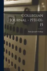 在飛比找博客來優惠-Collegian Journal - 1931-01-15