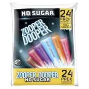 Zooper Dooper Ice Blocks Cordial No Sugar 70ml x 24