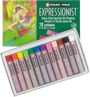 12 Sakura Cray-Pas Expressionist Smooth Oil Pastels Set XLP12