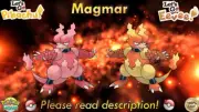 ⭐Shiny/Non-shiny Magmar 6IV XL⭐Pokémon Let's Go Pikachu/Eevee HOME (Legal)