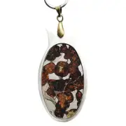 Sericho Kenya Olive Meteorite Pendant High Quality Meteorite Necklace-QB105
