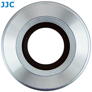 我愛買JJC銀色黑色Olympus副廠鏡頭蓋MZD 17mm f2.8 LC-37C自動蓋LC37C自動蓋M.ZD f/2.8自動開闔蓋1:2.8鏡前蓋37mm