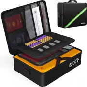 Fireproof Waterproof Document Box with Lock for Important Files and Letters