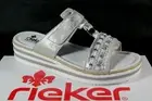 Rieker Ladies Mules Slippers House Shoes Grey V02M6 New