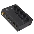 (US Plug)4 Channel Audio Mixer Line Mixer 4 Channel Headphone Amplifier For ZMS