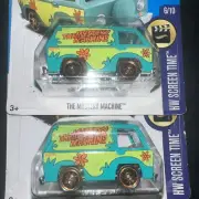 2 LOT 2015 Hot Wheels HW Screen Time Scooby Doo The Mystery Machine