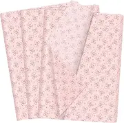 Pineraap 100 Sheets Pink Bow Cherry Tissue Paper, Cute Bowknot Cherry Printed Gift Wrap Tissue Paper Decorative Art Paper for Coquette Party Birthday Wedding DIY Crafts, 14 x 20 Inch