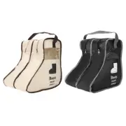 2pcs Boots Storage Bag, Dust Proof Shoe Bags Short Boots Bag, Black Beige