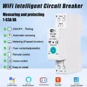 AC220V 63A WIFI Smart Circuit Breaker On-Off Timer Switch Circuit Breaker Tuya
