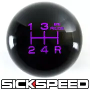 BLACK/PURPLE BYE FELICIA SHIFT KNOB FOR 5 SPEED SHORT THROW SHIFTER 3/8X24" S06
