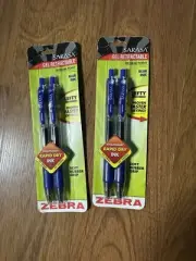 Zebra Sarasa Gel Retractable Pack Of 2 Lot 2 Lefty Soft Rubber Grip Med Point .7