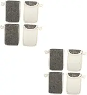 CRILSTYLEO 4Pcs Portable Soap Saver Bag Exfoliating Foaming Pouch for Bar Soap for Home and Travel Convenient Hanging Design for and Aroma Release