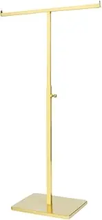 harayaa Detachable Handbag Display Stand, Anti Slip Countertop Stainless Steel Polished Adjustable Height Jewelry Shelf, Detachable T Bar for Scarf Ties