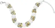 CIYODO Unique Dog Necklace Sparkly Pet Collar Resin Material for Birthday Party Dog Jewelry