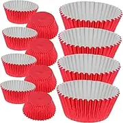 TIDTALEO 100pcs Muffin Baking Cups Oil Resistant Cupcake Liners Food Grade Paper Cases for Birthday Wedding Home Parties Decorative Baking Accessory for Desserts