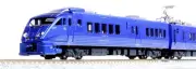KATO N Gauge 883 Series Sonic AO-3 7-Car Model Train Set, Metallic Blue