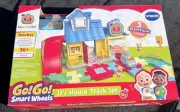 VTech CoComelon Go! Go! Smart Wheels JJ's House Track Set - New In Box