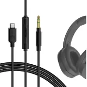 Geekria Type-C Audio Cable with Mic for Skullcandy Hesh3, Hesh2, Hesh, Crusher