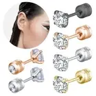 Cartilage Piercing Jewelry for Women Men Stud Earrings Cubic Zirconia