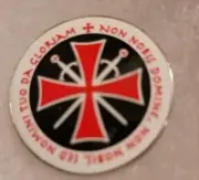 Knights Templar Cross and Swords Lapel Pin