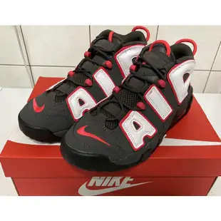 Black Pink著用 Nike air more uptempo 灰黑紅白 24.5 權志龍 GD 大Air