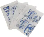 DIYEAH 4 Sheets Classic Pottery Decal Chic Cuttable Transfer Paper for Ceramics Pottery High Temperature Underglaze Floral Designs Safe Practical DIY Decor