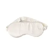 Canningvale Beautysilks Eye Mask Light-Blocking Adjustable Soft Sleep Aid Ivory