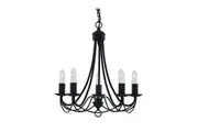 Solaris Modern Luxury Chandelier Light Pendant Lamp - Black
