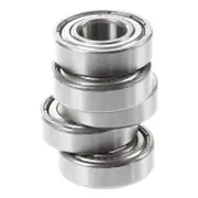 6002z 15 X 32 X 9 Mm Shielded Metal Ball Bearings 5 Pcs, Silver