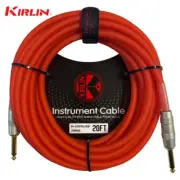 Kirlin 20FT 1/4" Mono Translucent Red Instrument Cable IM-201 PRG-20/RDF