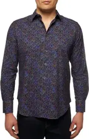 Robert Graham ARCHETYPE $198 NEW NWT Medium Rainbow Gradient Classic Fit Shirt