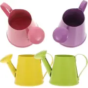 4 Pcs Funny Decorative Metal Safe Outdoor Watering Can Decor Children