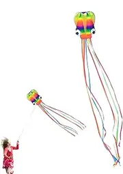 Colorful Octopus Kite, Soft Huge Flyer Kites, Portable Parent-Child Interactive Toys for Kids, Boys, Girls