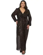 [Pink Dusk] All I Want Sequin Maxi Dress in Black