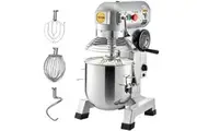 VEVOR Commercial Electric Food Mixer Stand Mixer 10Qt Dough Mixer 3 Speeds 450W