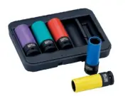 Bahco BWSS12P5 1/2in Drive Impact Wheel Socket Set, 5 Piece BAH{BWSS12P5}