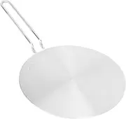 Induction Converter Heat Diffuser Simmer Ring Plate,Stainless Steel Heat Diffuser Induction Plate with Stainless Handle Adapter Converter Gas Electric Cooker Plate (24cm)