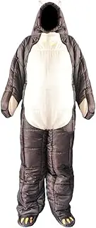 Pegciuho Mummy Sleeping Bag, Lightweight Camping Sleeping Bag Windproof Warm Bear Shape Humanoid Sleeping Bag for Travel Hiking