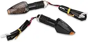 Turn Signal Indicator 2pcs Motorcycle Turn Signal LED High Brightness Warning Linear Flowing Motorcycle Flashers Super Waterproof Light Cover